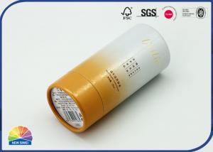 China Cosmetic Paper Tube Packaging With Flocking EVA Foam Round Gift Box on sale