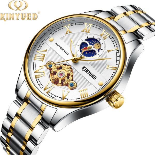 KINYUED men's automatic mechanical watch tourbillon waterproof mechanical