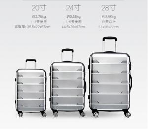 China 2017 New Design abs pc travel luggage new fashion ABS/PC luggage set on sale