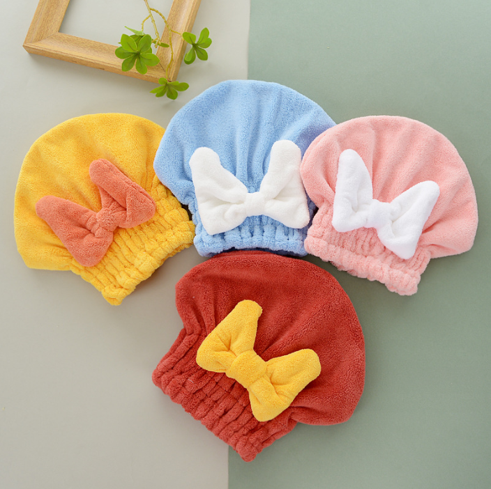 Home Hair Turban Double Layer Microfiber Hair Wrap Towel Various Colors for Option