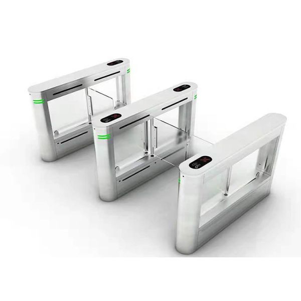 BLDC Facial Recognition Pedestrian Swing Barrier Gate 10mA 180 Degree