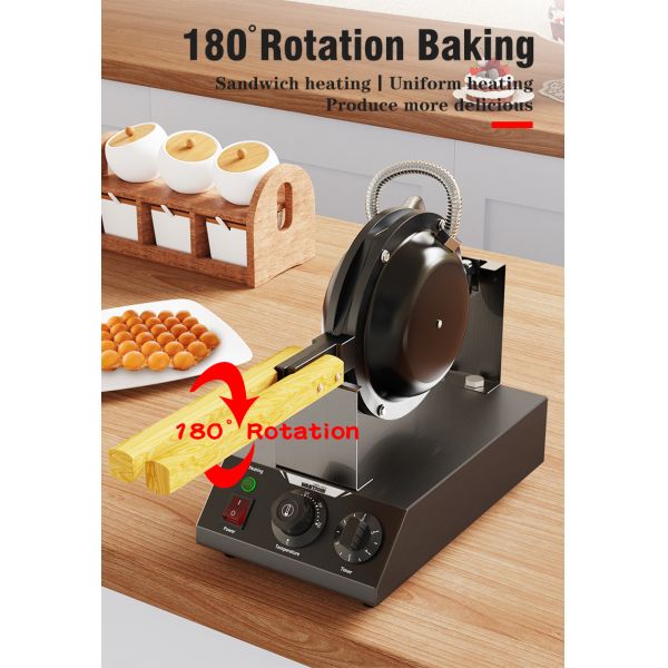 Commercial Snack Machine Electric Egg Cake Pancake Puff Maker Seed Machine Waffle Maker