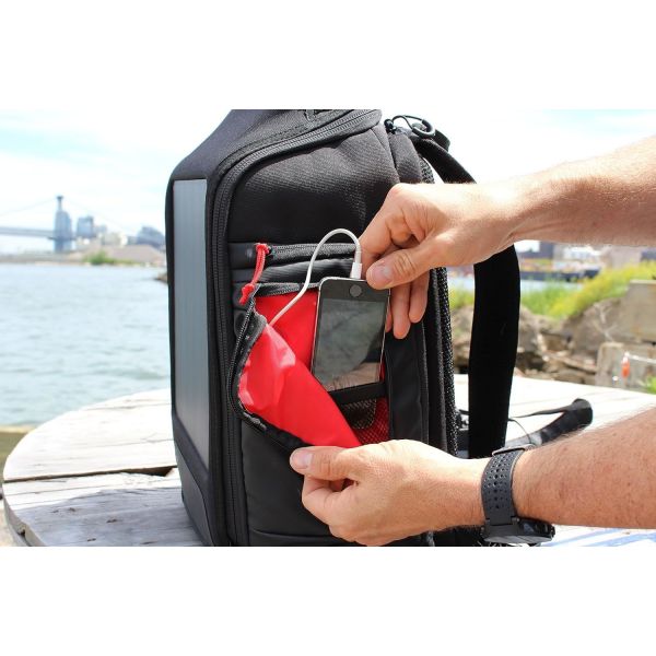 Type C Solar Panel Backpacks Charger For Outdoor Trips Laptops Mobiles Powerbanks