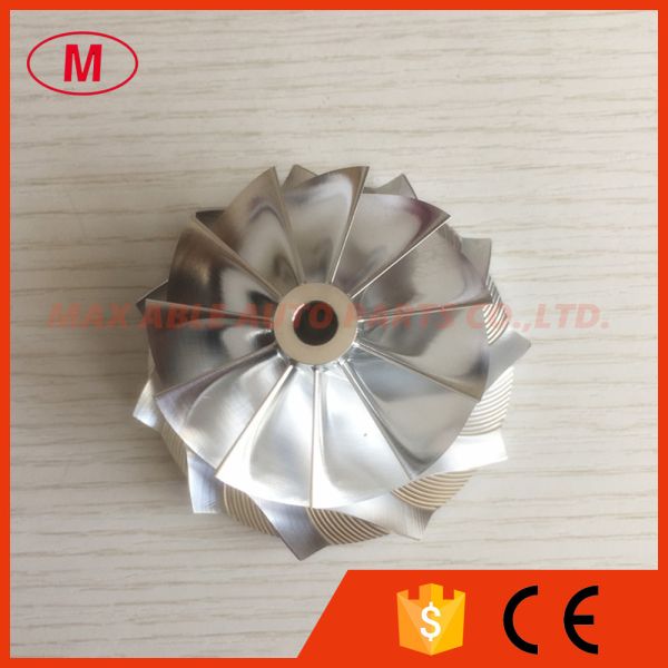 RHF5HB 49.62/61.98mm 11+0 blades high performance Turbo milling/aluminum 2618/billet compressor wheel for VF22 upgrade