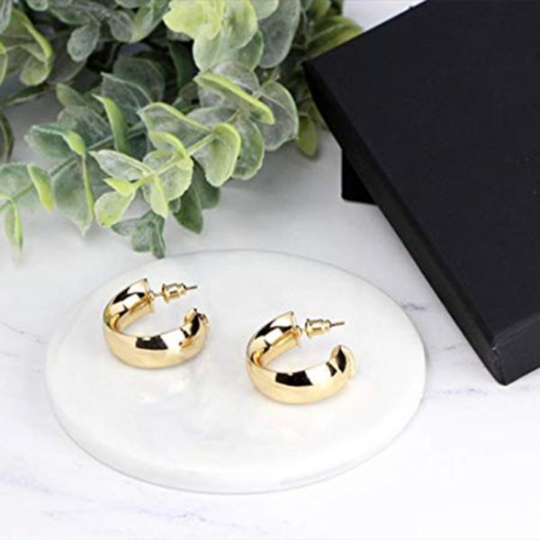 OEM 925 Sterling Silver Earring Women Girl Ear Piercing Earring Big Hoop Earrings