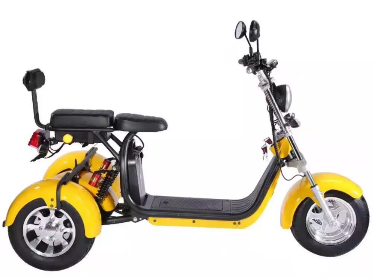 1000W 3 Wheel Harley Electric Scooter Bike Off Road Citycoco Fat Tire Old People Ride Tricycles