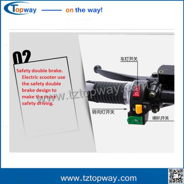 2 wheels1000W 60V Mini Electric Motorcycles citycoco scooter driving speed 40km/h