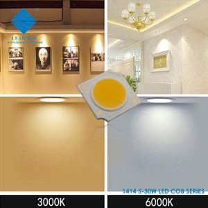1414 Series COB LED chips 3W 5W 9W 15W 2700K 6500K 120-140lm/W R11mm For LED