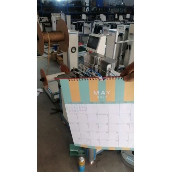 590 MM Fast Speed Wall Calender Note Books Cook Books Making Binder Binding Closing Machine Equipment