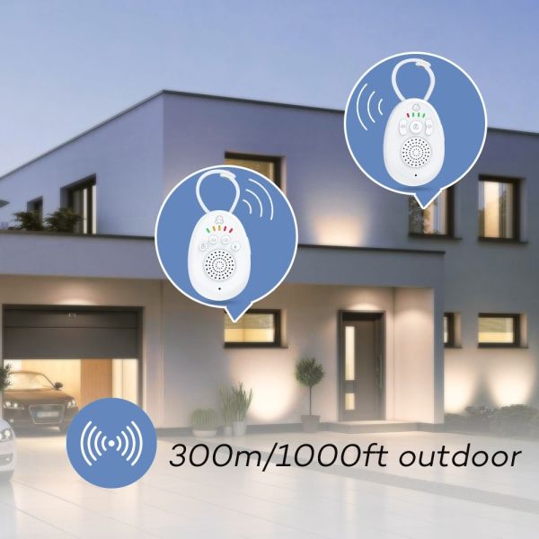 300m Long Range Wireless Baby Monitor Two Way Intercom VOX Digital Audio Babyphone