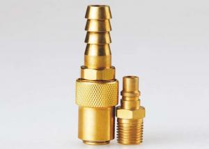 China High Flow Pneumatic Quick Release Coupling , Mini Brass Quick Release Coupling on sale