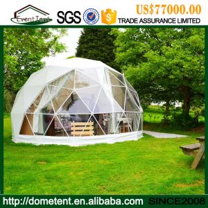 China Rustless Large Outdoor Tent , PVC Cover Metal Frame Geodesic Dome Shelter wholesale
