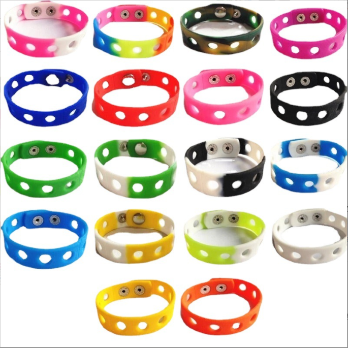 Custom Silicone Bracelet for Christmas Halloween Party Gifts Adjustable 21cm Wristband