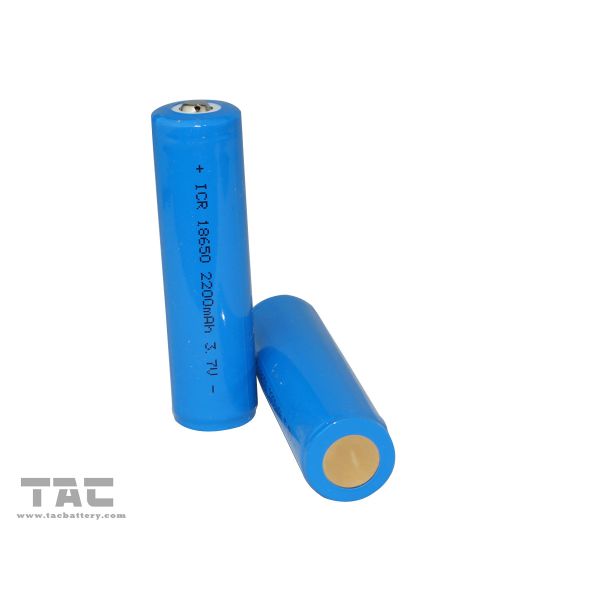 3.7V 18650 2200mAh Lithium Ion Cylindrical Batteries cells