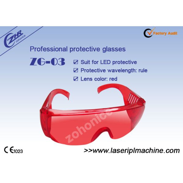Red 400nm Laser Safety Goggles For Led Cool Light Teeth Whitening Machine