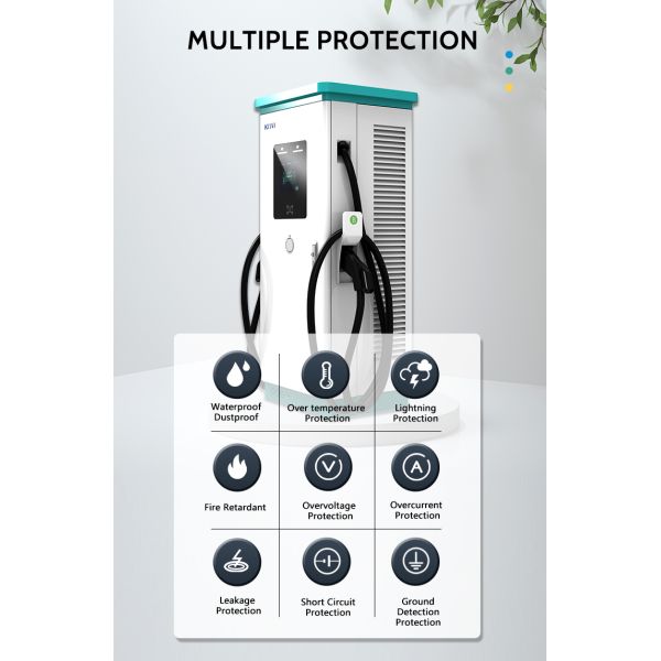 240kw DC Fast EV Charger for Tesla KIWI Wireless Charging Station and OCPP 1.6J/1.5J