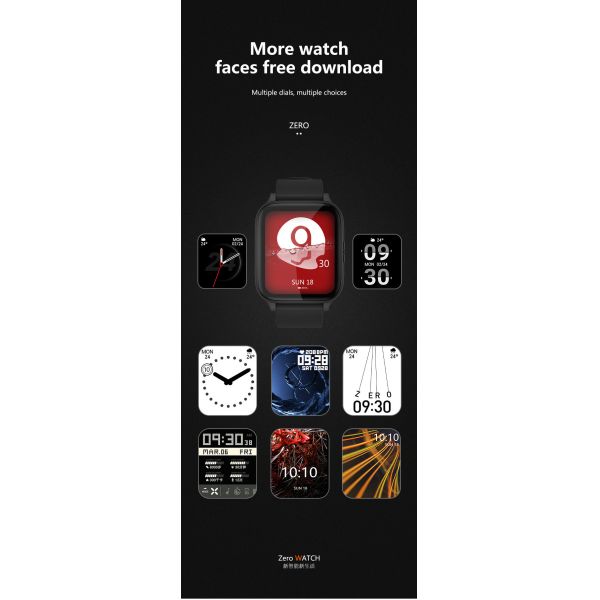 1.7Inch Touch Screen IP68 Waterproof Smartwatch Fitness Tracker Qianrun