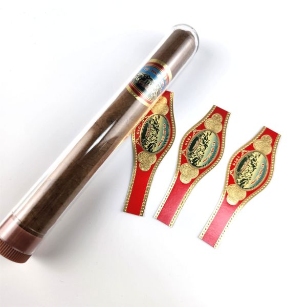 Digital Printing Luxury Cigar Label Paper Stickers – Self Adhesive Waterproof Sticker Printing