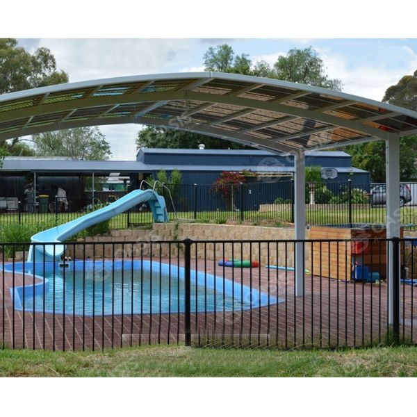 Outdoor Aluminium PC Board Garden Carports Free Standing For Sunshading