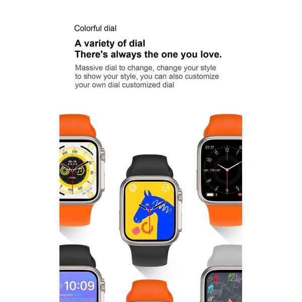 Android Waterproof Smart Watch T900 Ultra Build In 200mah Battery Capacity