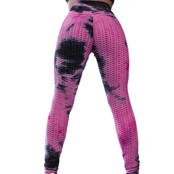 Patterned Booty Lifting Anti Cellulite Leggings Plus Size Hip Pop Style