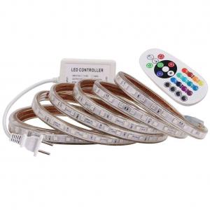 China 220V 60Led/M 5050 Rgb Led Strip 12v Waterproof With Blue Tooth Controller on sale