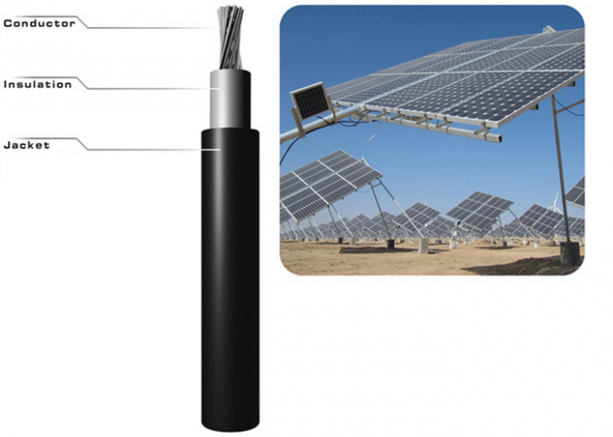 Single Core 1.5mm2 H1Z2Z2-K Photovoltaic Cable Low Voltage PVC Sheath