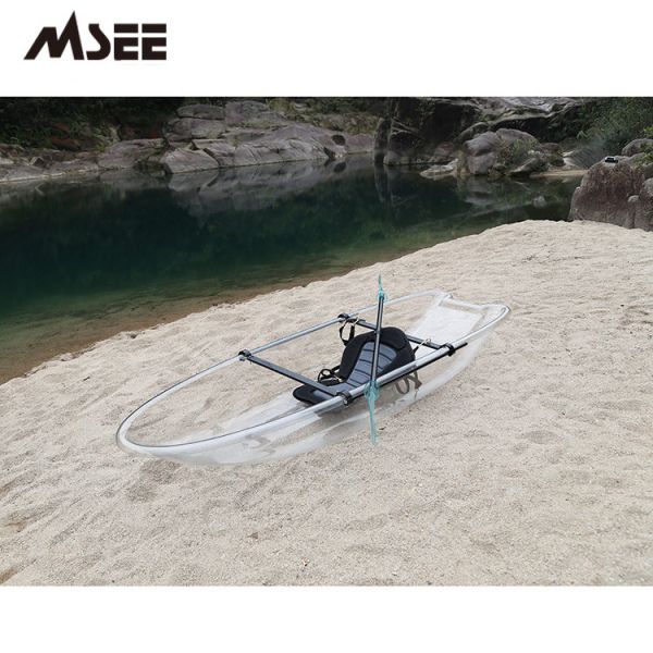 Free Paddle Glass Bottom Boat Transparent Kayak Including Necessary Accessories