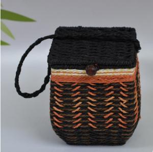 China 2016 Hot sale Europe Style Paper Rope Mini Basket, tea packing basket, storage basket wholesale
