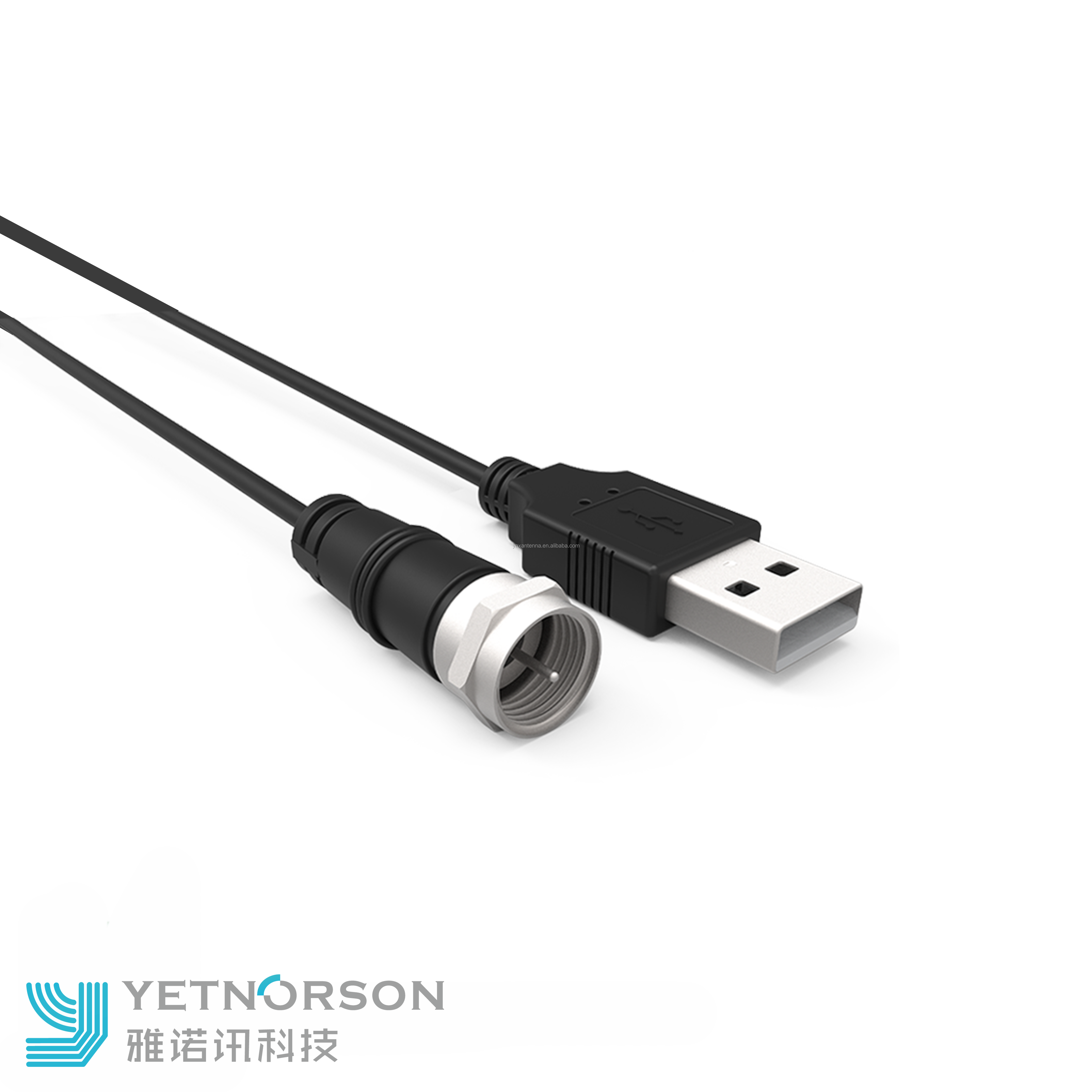 35dBi TV Antenna Amplifier Cable with USB Power N Male Connector TV Signal Adapter Cable