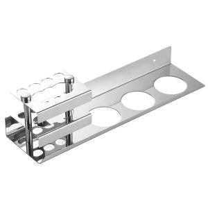 Multifunctional Wall Mounted Bathroom Shelf , Stainless Steel Toothbrush Holder