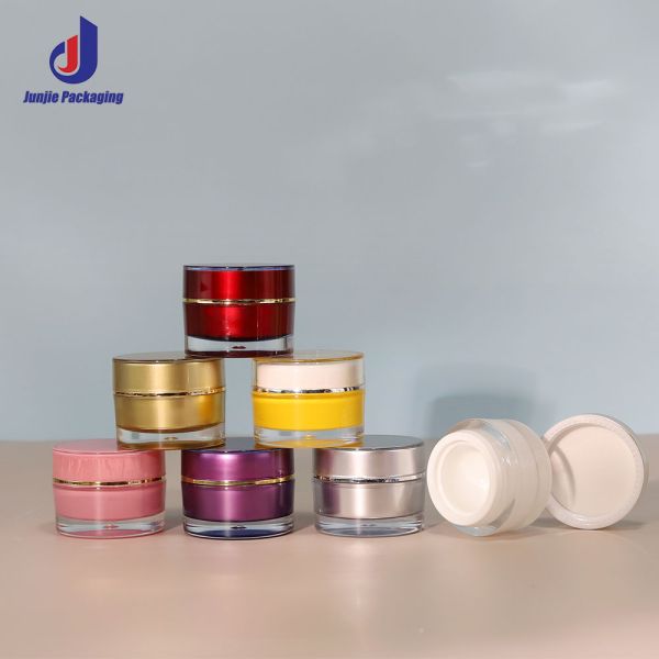 Plastic Mini Cosmetic Jars Cosmetic 10g Cream Jar With Screw Cap