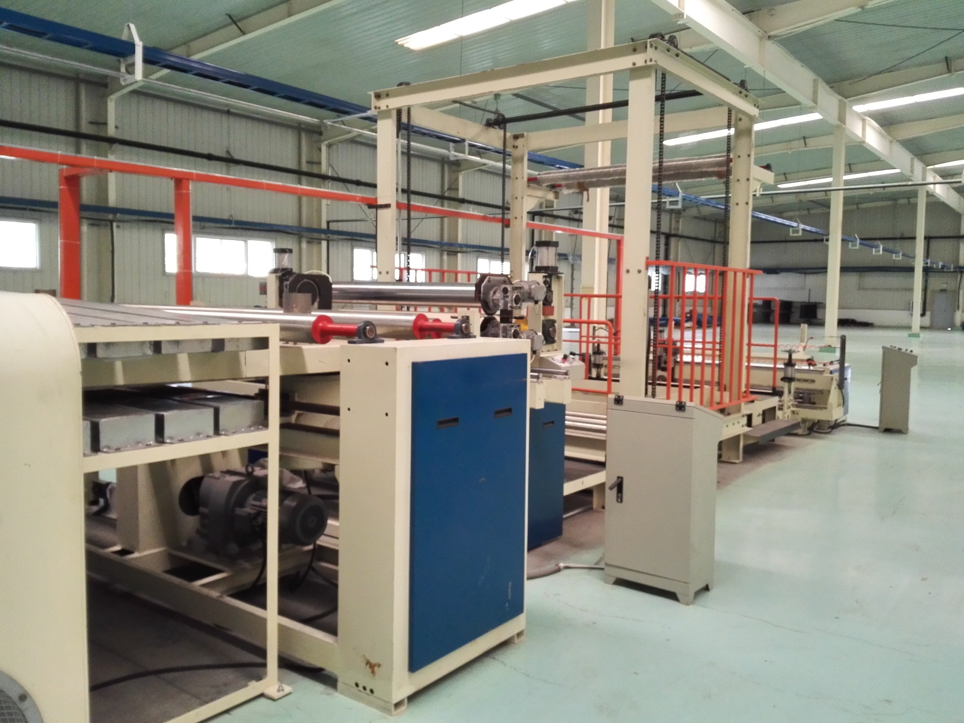 China Frequency Control Carpet Backing Machine Plastic Woven And Nylon Material wholesale
