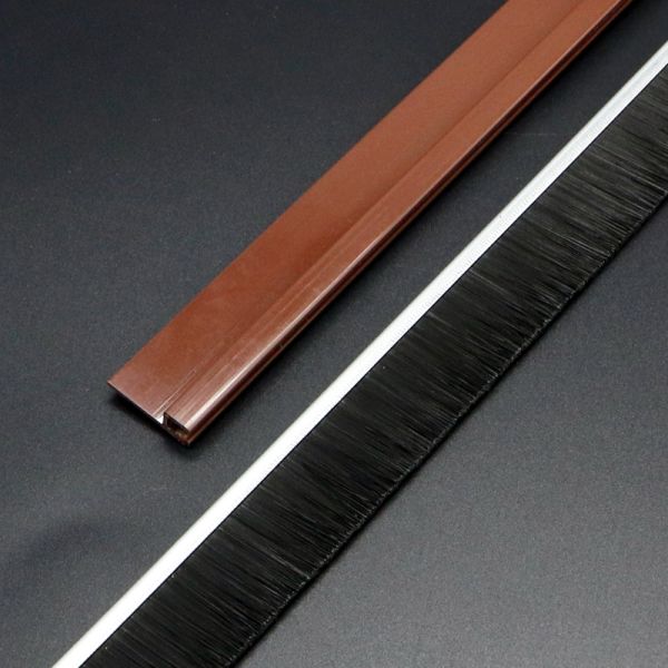 Self Adhesive Door Bottom Seal Strip Flexible Brush Type Door Sweep