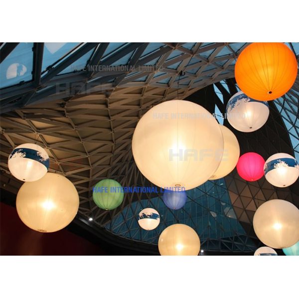 RGBW AC 400W Balloon Inflatable Led Lamp DMX And Dimmable 1.6m Diameter