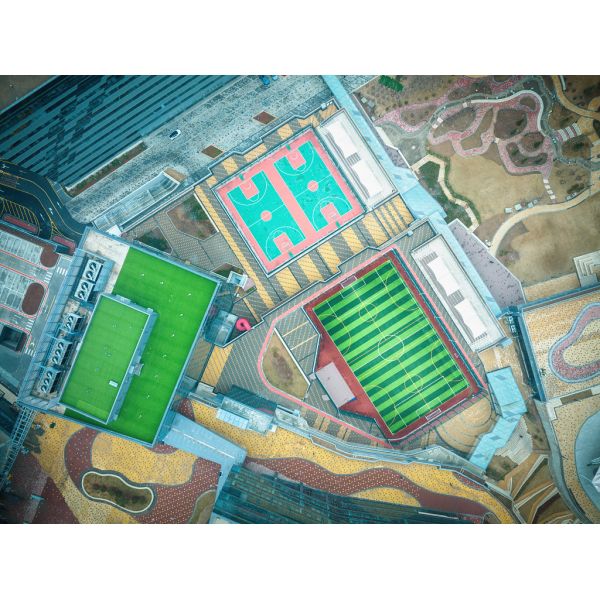 35MM Golf Court Artificial Turf No Rubber No Sand Synthetic Football Grass