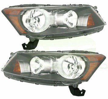 Left And Right Side LED Car Headlights For 08-11 HONDA ACCORD 4DR SEDAN