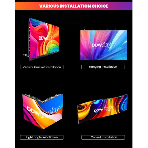 P3.91 Stage Rental LED Display with 50/60hz Frame Change Frequency and ge 800cd/m2 Brightness