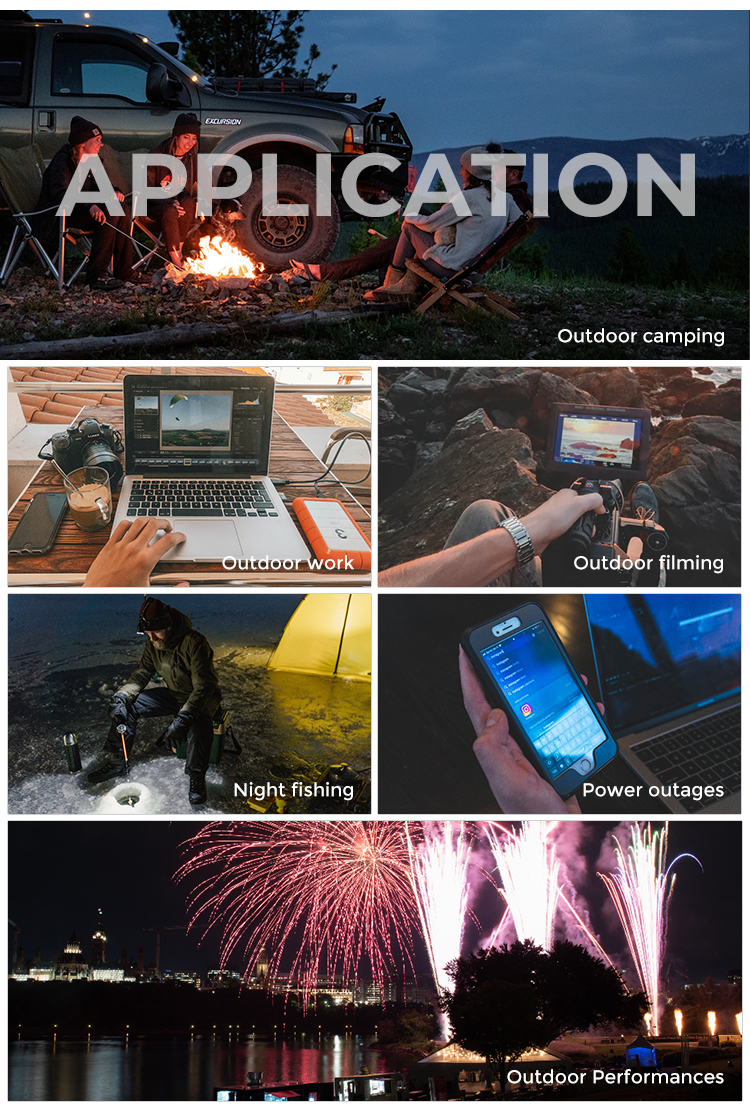 Wireless Charging Solar Panel Powerstation Generator 500Wh For Camping