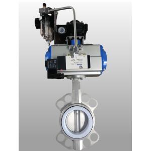 China Double Acting Pneumatic Actuator Operated Butterfly Valve wholesale