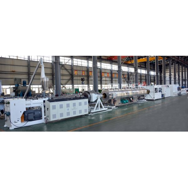SHENZHEN HYPET High Speed PVC Pipe Making Machine , PVC-O High Filler Pipe Extrusion Production Line