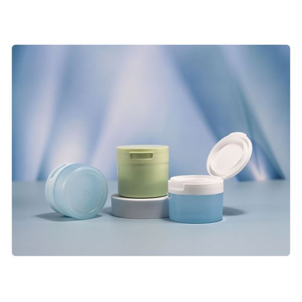 PP Empty Powder Jar 100g 120g 4 Oz Cosmetic Jars With with Flip Top Lid