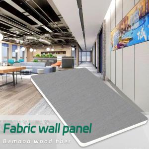 China 8 Mm Modern Luxury Bamboo Fiber Wood Veneer Fabric Textured PVC Panel Walls on sale