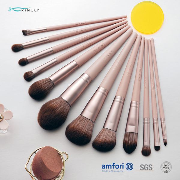 12pcs Travel Makeup Brush Set