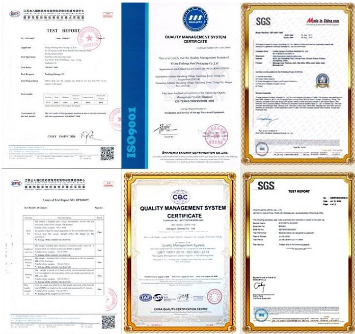 UN Rated 5 Gallon Metal Pails For Inks With Lever Lock Ring Lid