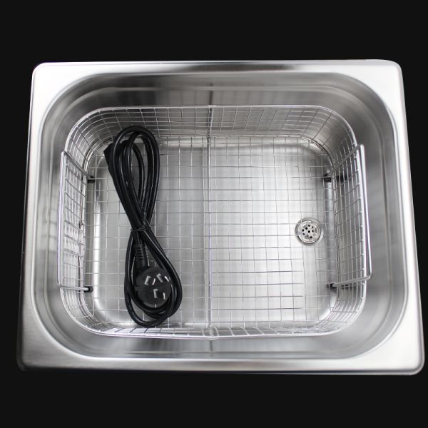 Hardware Parts Digital Ultrasonic Cleaner 10L , Commercial Ultrasonic Jewelry Cleaner Machine