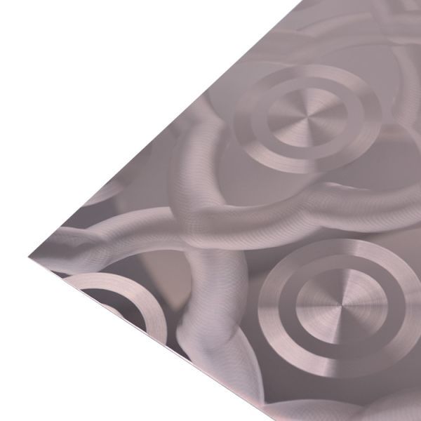 0.3-1.5mm Thick 3D Laser Finish Stainless Steel Sheet For Modern Building Wall Decoration