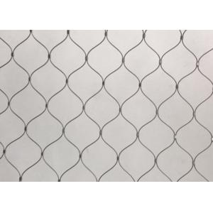 China PVC Coated Zoo Netting 40mm*40mm Ferruled Rope Mesh Stainless Steel on sale