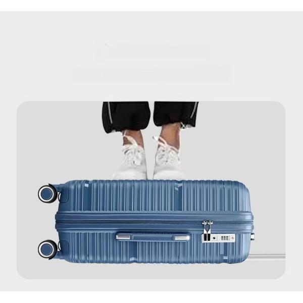 Soft Handle PP Trolley Luggage Durable Travel Suitcase with Lock Waterproof and Shock-Resistant