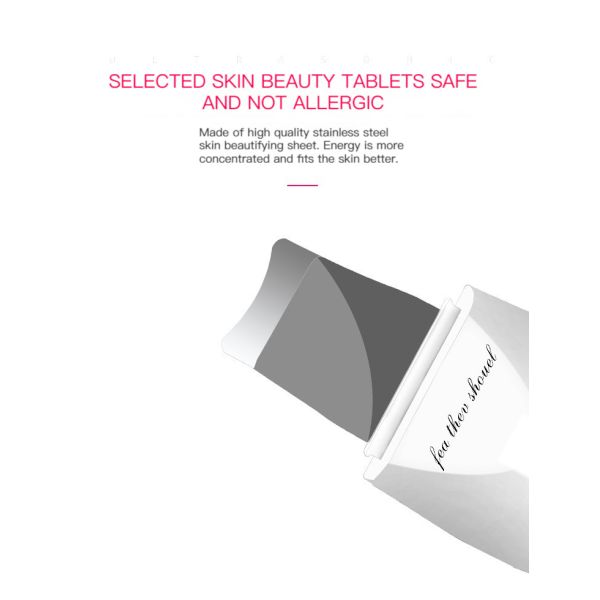 Plastic Portable Ultrasonic Skin Scrubber Professional 300g Blackhead Remover Scrubber